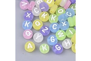 DIY Dispersive Candy Color Acrylic Letters Beads