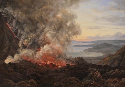 Affiche d'art Vésuve de Johan Christian Dahl peinture murale 60x90