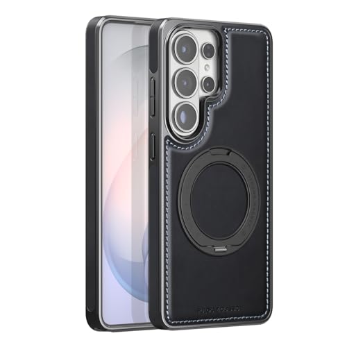 Protection Samsung S26 Ultra PULOKA en cuir pour éviter les chutes avec anneau de maintien