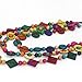 SEWACC Bohemian Shell Necklace Wood Bead Statement Collar Necklace Chunky Layered Handmade Beaded Long for Women (Colorful)