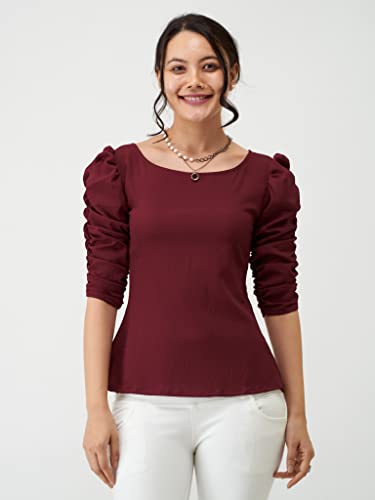 Image of AASK Casual Solid Women Top