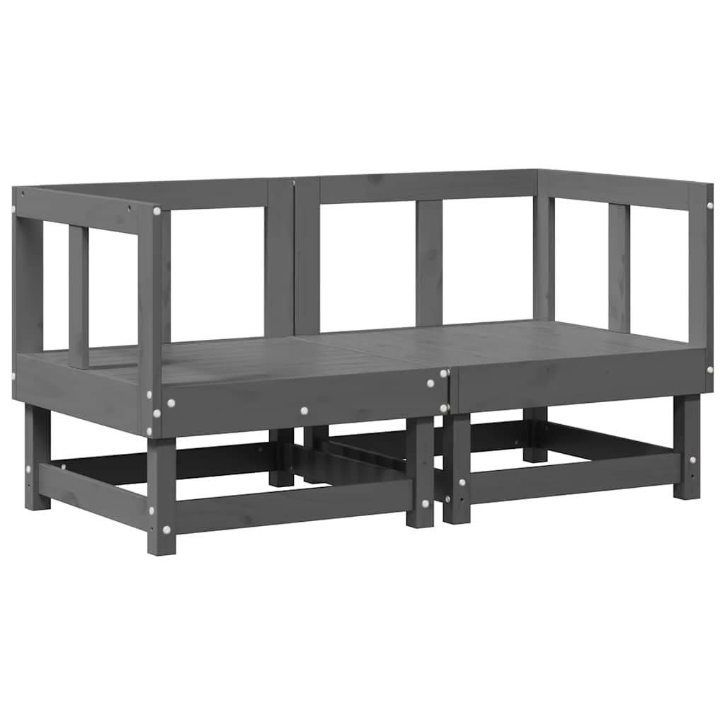 Zestaw 2-częściowy modułowy narożnik na patio, z poduszkami, wygodnym oparciem i grubo wyściełanymi siedziskami, do ogrodu i na taras