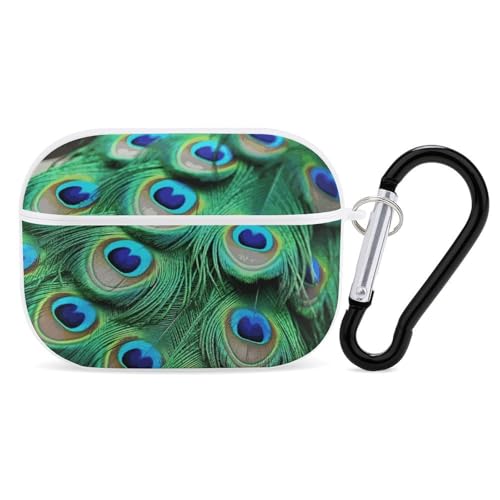 Airpod Pro ��2����/��1����p �O���[���s�[�R�b�N�t�F�U�[�P�[�X�J�o�[ �ϏՌ��ی�P�[�X �L�[�`�F�[�������O�t�� ���h�~ �n�[�h PC �t���h���b�v�w�b�h�z���P�[�X �j�����p �z���C�g