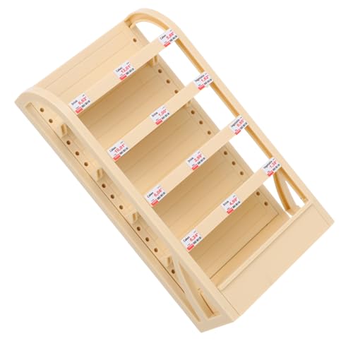 BESTonZON Miniatura Estantería de Supermercado Multi para Imaginativo Exhibidor de Alimentos y Juguetes Accesorio para Casa de Muñecas Diseño Duradero y Detallado