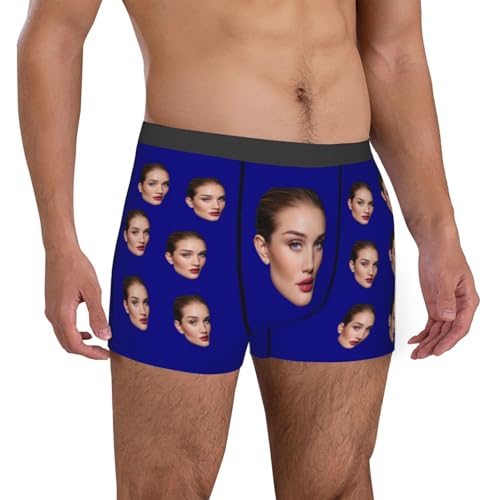 Custom Men's Face Underwear, Customized Mens Boxer Briefs with Face, Personalize Gifts for Boyfriends2