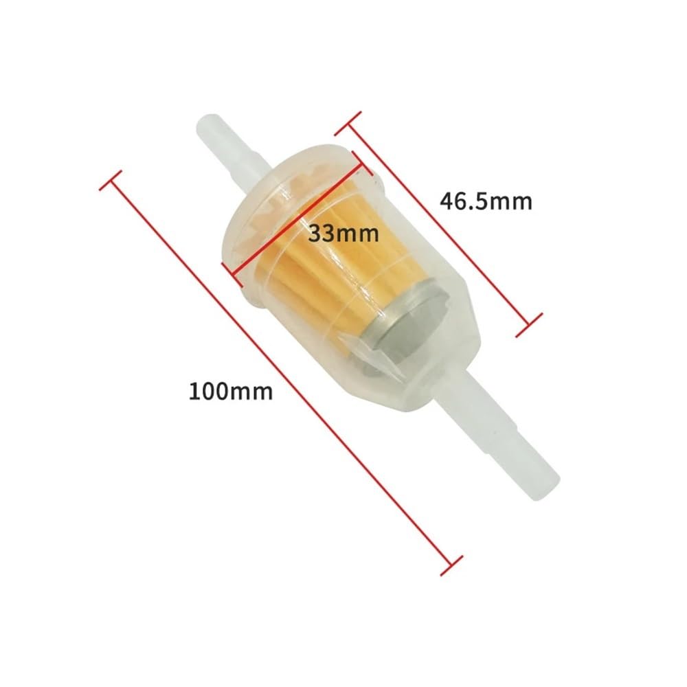 6/1 Pz 6 Mm-8 Mm Tubi Filtro Olio Benzina Auto Carburante Universale In Linea Per Piccoli Motori Tosaerba Accessori Per Moto Filtri Olio