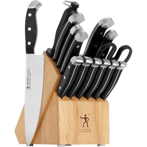 Henckels Statement 15-Pc Knife Block Set, Razor-Sharp, German Engineered