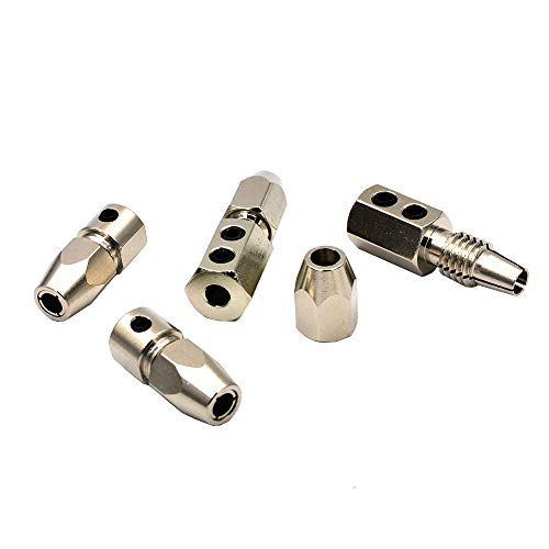 BrewJa Rc Boat Flexible Coupling Soft Shaft Lock 3.18x 4mm 4x4mm Flex Collet Coupler for 3.18/4/5mm Motor Shaft (Color : 5 x4mm CCW)