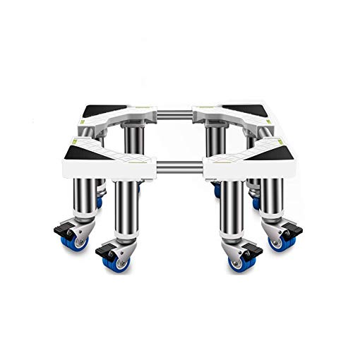 Base Lavadora, Base de Soporte para Lavadora, Ajustable, Longitud/Ancho del frigorífico: 40 cm, Altura del Soporte Inferior del congelador: 68 cm.
