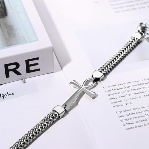 Pulsera OIDEA Ankh Egipcia para Hombre Acero miniatura 5