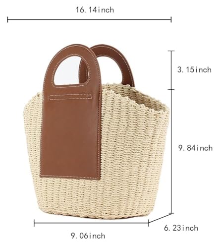 Casual Rattan Woven Straw Hobo Tote & Large Summer Beach Satchel Handbags for Women Vacation Purse2