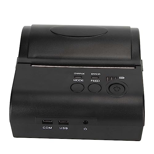 Image of Thermal Printer Bluetooth, 203 DPI Accuracy 90mm s Print Speed with 2000mAh Rechargeable Battery for iOS OS X (US Plug)