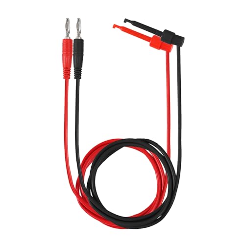 Image of DIANN 2pcs Banana Plug to Test Hook Clips Test Lead Cable Line Wire 4mm Banana Plug for Multi-Meter Electrical Test Jumper Wire 1m /3.3ft Electrical Connector