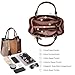 Pomelo Best Purses and Handbags for Women with Multiple Pockets, Leather Top Handle Satchel Fashion Tote Shoulder Bags for Ladies, Brown Combination Fall