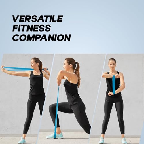 Image of Resistance Bands Set for Men and Women, Pack of 5 Different Levels Elastic Band for Home Gym Long Exercise Workout - Great Fitness Equipment for Training, Yoga - Free Carrying Bag (Multi-Colour)
