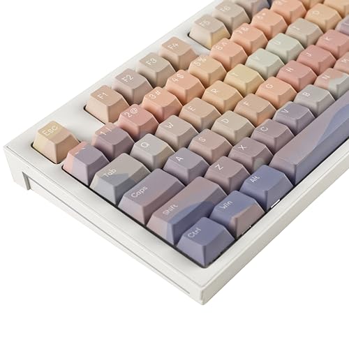 Image of YMDK Cherry Profile Dopamine Story 5 Sides Over Dye Sub Thick PBT KEYCAP for MX Mechanical Keyboard 61 68 84 87 96 104 108