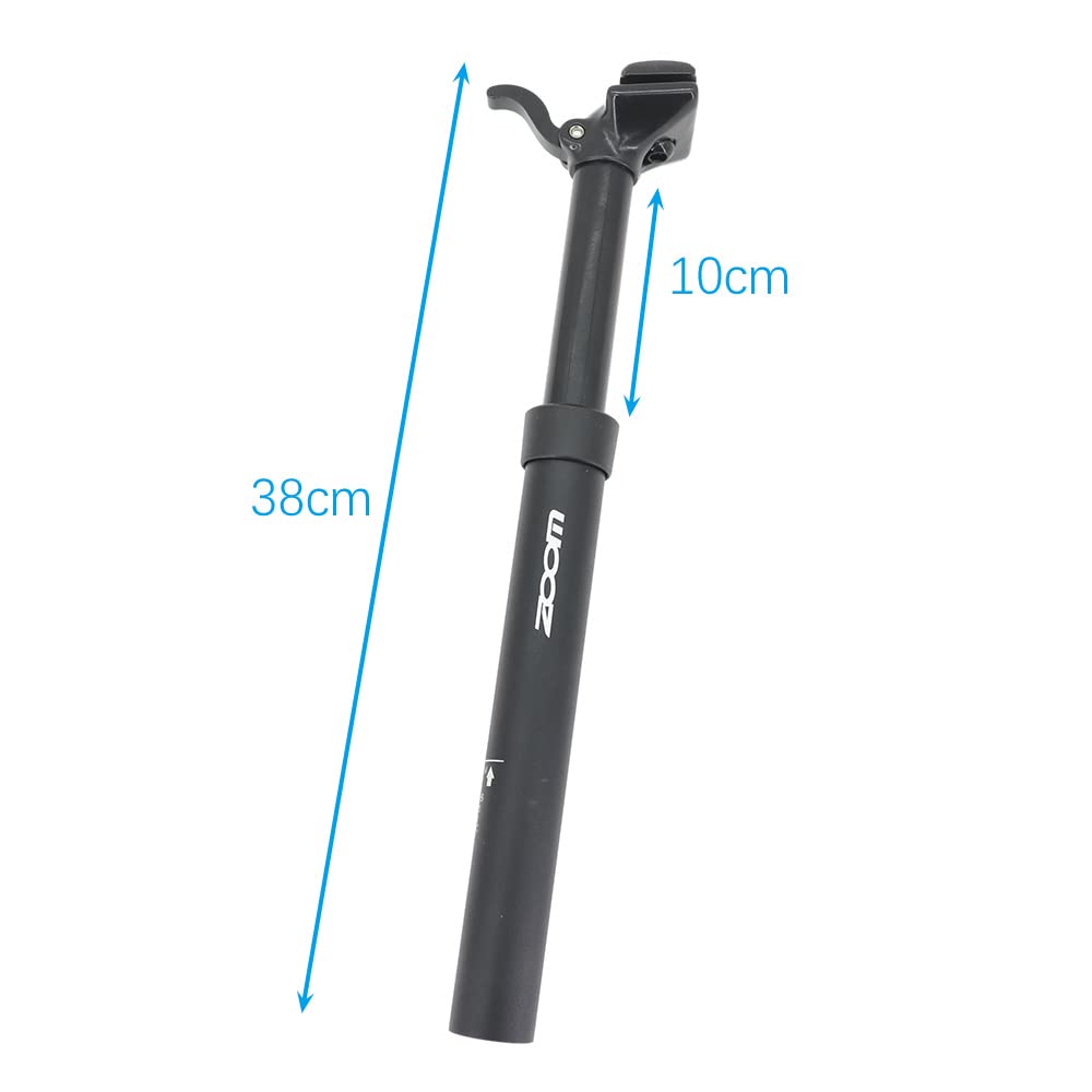 Tubo Sella Bici Dropper SeatPost Manual di Controllo LIVATORE A Leva Altezza Regolabile Post Post Hydraulic BICYTLE 100mm Viaggio 375mm 30.9 31,6 mm MTB.(31.6mm)