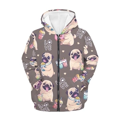 Full Zip Hoodie Sweatshirt Long Sleeve Hooded Shirts Girl Fall Outwear4