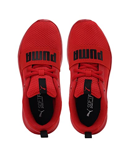 PUMA Unisex Kids Wired Run Ps Baskets, High Risk Red Puma Black, 35 EU