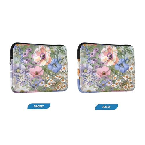 Funda acolchada para laptop 14 pulgadas Wildflowers miniatura 2