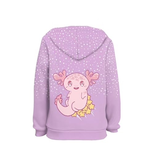 Suobstales Moletom com capuz para meninas e crianças com bolso, casual, manga comprida, pulôver com