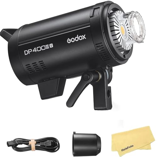 Image of Godox DP400III-V DP400IIIV 400Ws Professional Studio Strobe Flash Light,GN87 0.1-1S Recycle Time,2.4G X System,Bowens Mount with 30W LED Modeling Lamp for Wedding Portrait Fashion Product Photography