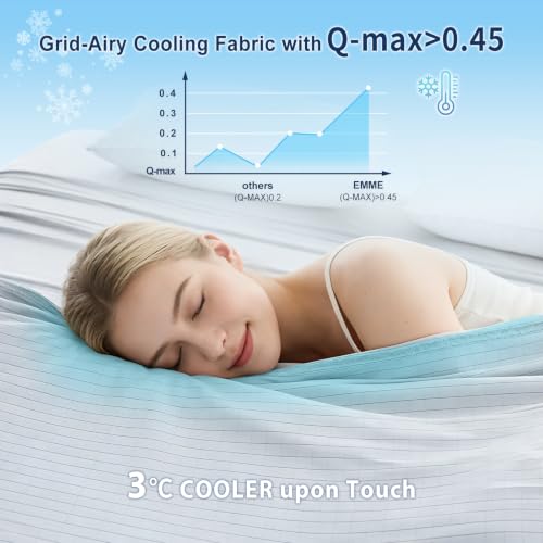 Image of EMME Breathable Cooling Throw Blanket Summer Blanket for Hot Sleepers Cold Throws for Couch Sofa Bed Thin Lightweight Double-Sided Keep Body Cool for Kids Adults Light Grey