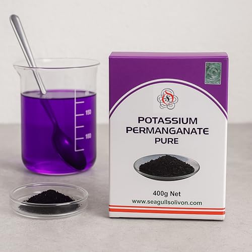 Pure Potassium Permanganate | 400g | Pond Cleaner | Poultry Farms | Pond Cleaner | Water Disinfectant