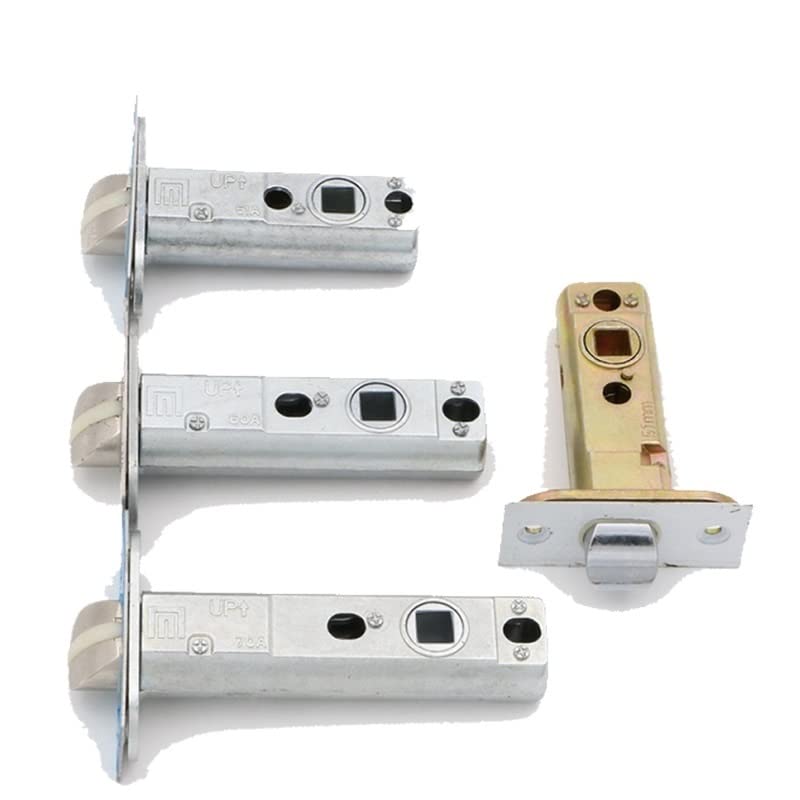 Door Lock Cylinder,Door Lock with Key,Bathroom Alloy Single Deadbolt Lock Cylinder,Three-bar Single Tongue Lock Body Universal Lock Tongue Door Barrel (Color:Margins 60mm) (Color:Mar (Size : Margins