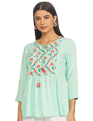 Image of Rangriti Women's Herringbone Regular Tunic Shirt