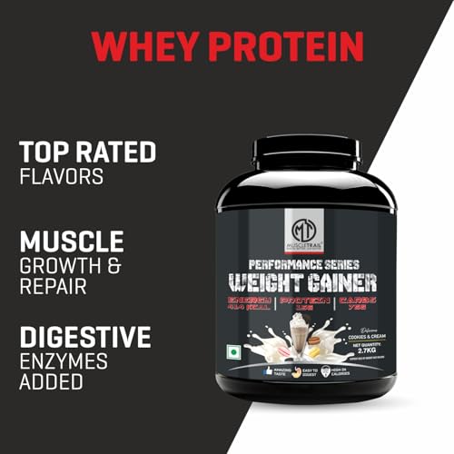 Image of MuscleTrail Performance Series Whey Protein | 24g Protein, 5g BCAA, 4g Glutamine | 55 servings (1.92Kg, Kaju Pista Badam)