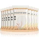 GIRLEARLE Paraffin Wax Refills 10 Packs Unscented for Paraffin Wax Bath Machine - for Dry Cracked Skin on Hands, Feet, Elbows - Moisturizing Hydration to Relieve Stiff Muscles & Joints