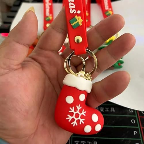 Image of Cute Cartoon Character Silicone 3D Key Chain with Strap Charm & Metal Hook, Merchandise Key Rings Gift for Kids Girls Boys Men & Women