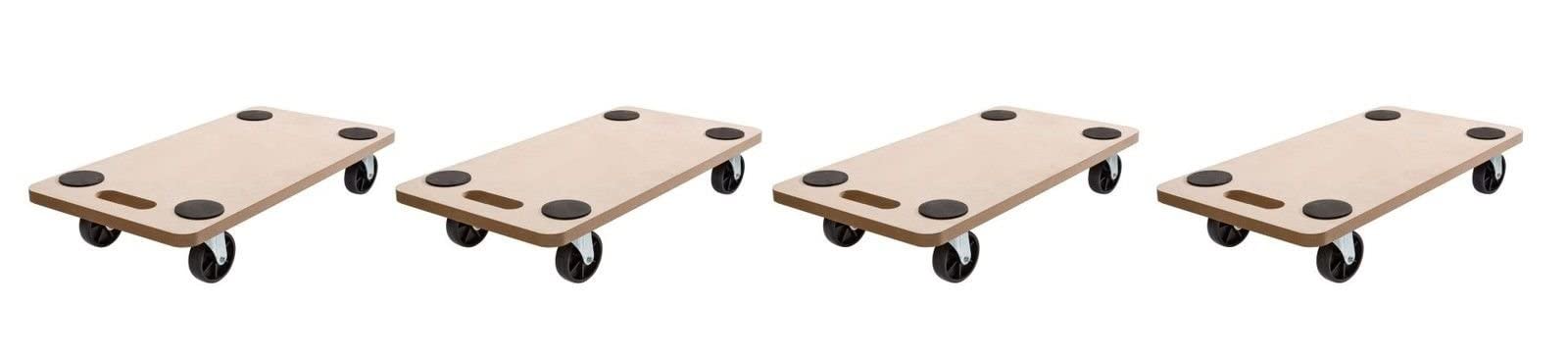 Rollbrett Set (4 Stück) Transportroller 59x29 cm bis 200kg