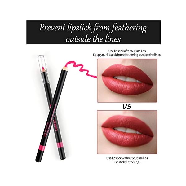 BONNIESTORE-12-Colors-Matte-Lip-Liner-Pencil-Set-High-Pigmented-Long-Lasting-Waterproof-Matte-Lip-Liners-and-Smooth-Makeup-Lip-Pencils BONNIESTORE Matte liquid Lipstick Set, Waterproof lipstick Set (#1)