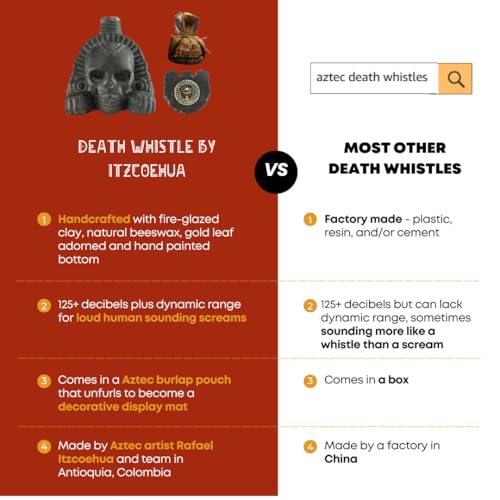 image for Real Screaming Aztec Death Whistle from ZBOSS by ITZCOEHUA - Loudest A