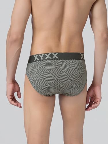 Image of XYXX Metrix Cotton Modal Brief for Men | Snug Fit with Anti-roll no-Marks Waistband | Printed Underwear for Men Combo