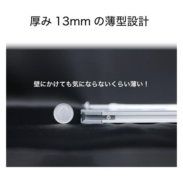 （まとめ買い）アスカ アルミ枠ホワイトボード Mサイズ AWB056 【×3】