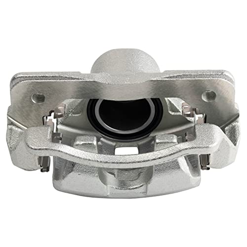 Image of TRQ Front Left and Right Brake Caliper Set 2 Piece Caliper Brackets Hardware for 2002-2006 Acura RSX Base 2003-2011 Honda Civic Hybrid 2009-2011 Civic Hybrid-L 2004-2005 SI 2007-2008 Fit