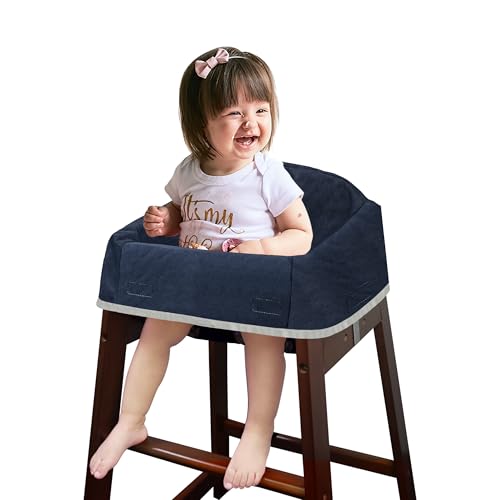 Dual-Belt Baby High Chair Cover, Upgrade Version, for Wooden or