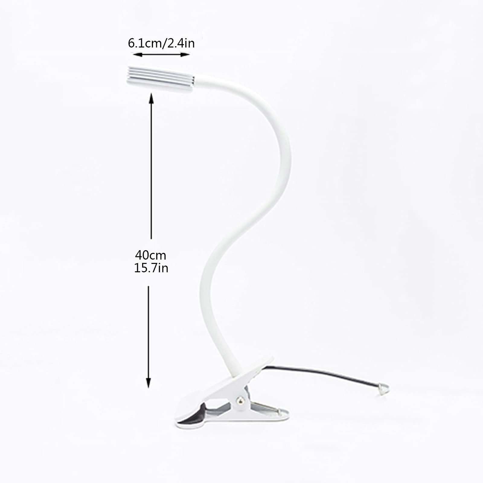 Lámpara de Escritorio Lámpara de escritorio LED con abrazadera Tijera Tijera 3 modos de color Enchufe en el clip de 5W en la luz con la interfaz USB Lámpara de escritorio de ganso Flexible Dimmable Lá