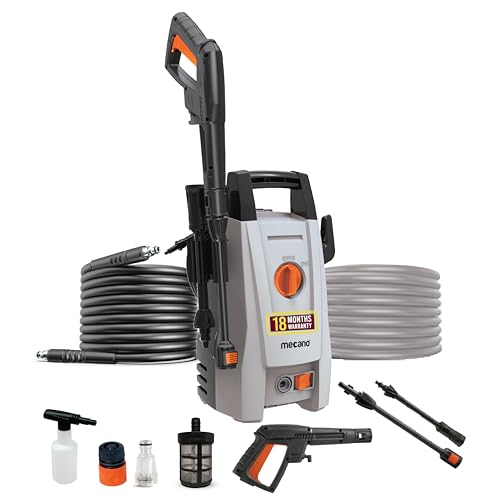 Image of IBELL SMART1400 High Pressure Washer, 1400W Motor, 120 Bar Car Washer High Pressure Gun, 6.0 L /Min Flow, 5M Hose, Portable Pressure Washer for Car, Bike, Home & Outdoor Cleaning