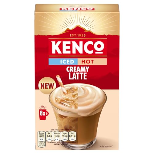 Kenco Iced Hot Creamy Latte Instant Coffee x8 Pack of 5 Total 40 Sachets