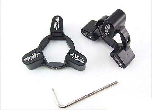 Strada 7Racing CNC Frente Tenedor precargue adjusters 17mm Yamaha YZF-R6Negro