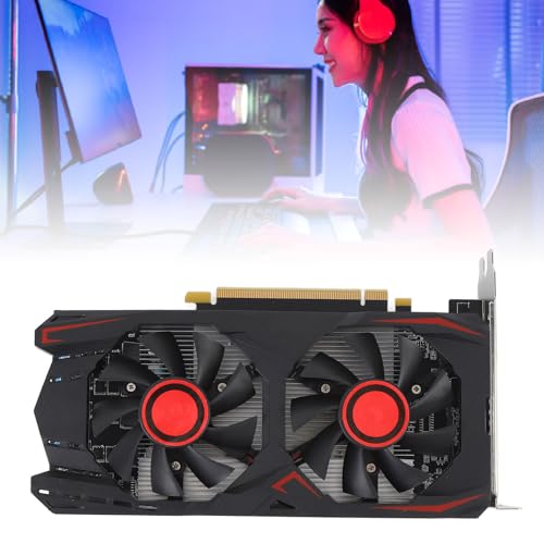 Image of SENECESLI 550TI Compuer Graphics Card, 6GB GDDR5 192BIT Gaming Video Card Supports DVI VGA HD Multimedia Interface, PCIE 2.0 16X, Dual Cooling Fans