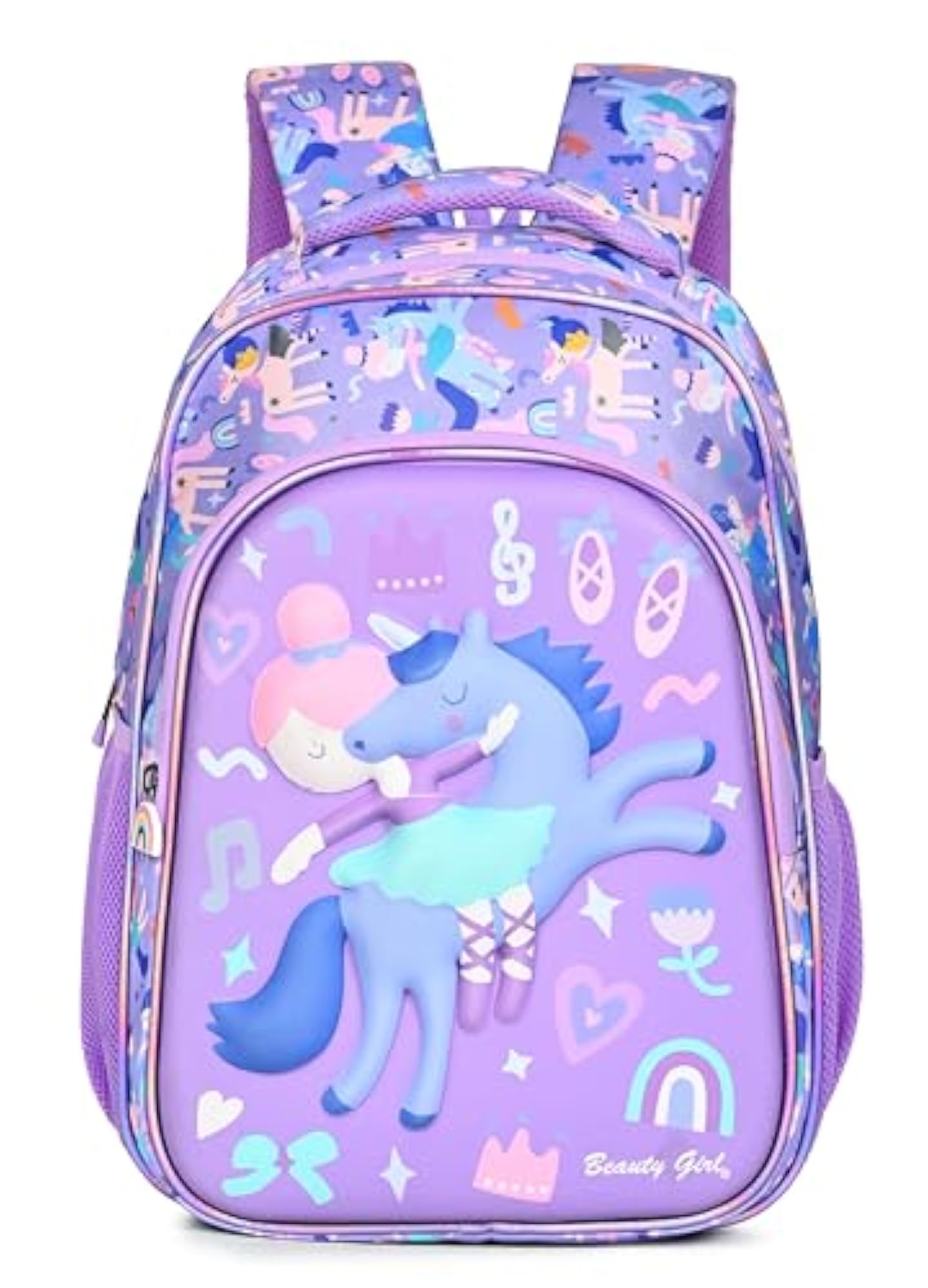 Unicorn Water Resistant School Backpack, 15 Inch