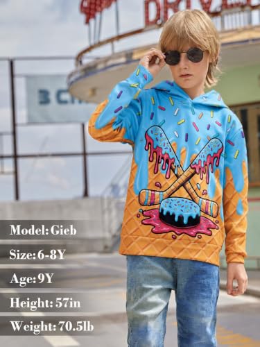 Image of Boys Girls Warm Fleece Hoodies Sweatshirt with Pockets Size 5-16 Years