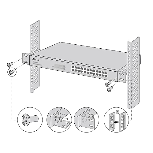 TP-Link RackMount Kit-13 de 33 cm pour commutateur et routeur - 3