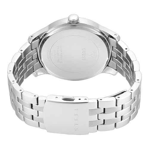 Image of Guess Round 45mm Blue Dial Analog Men Watch - U0252G2M