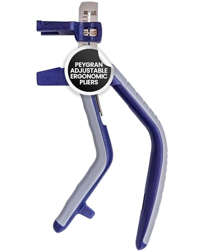 Peygran Adjustable Ergonomic Pliers for CLASSIC & COMPACT Tile Levelling Systems. Home Improvement Tool for Precise Lippage-Free Tile Installation, Minimizes Fatigue & Injuries